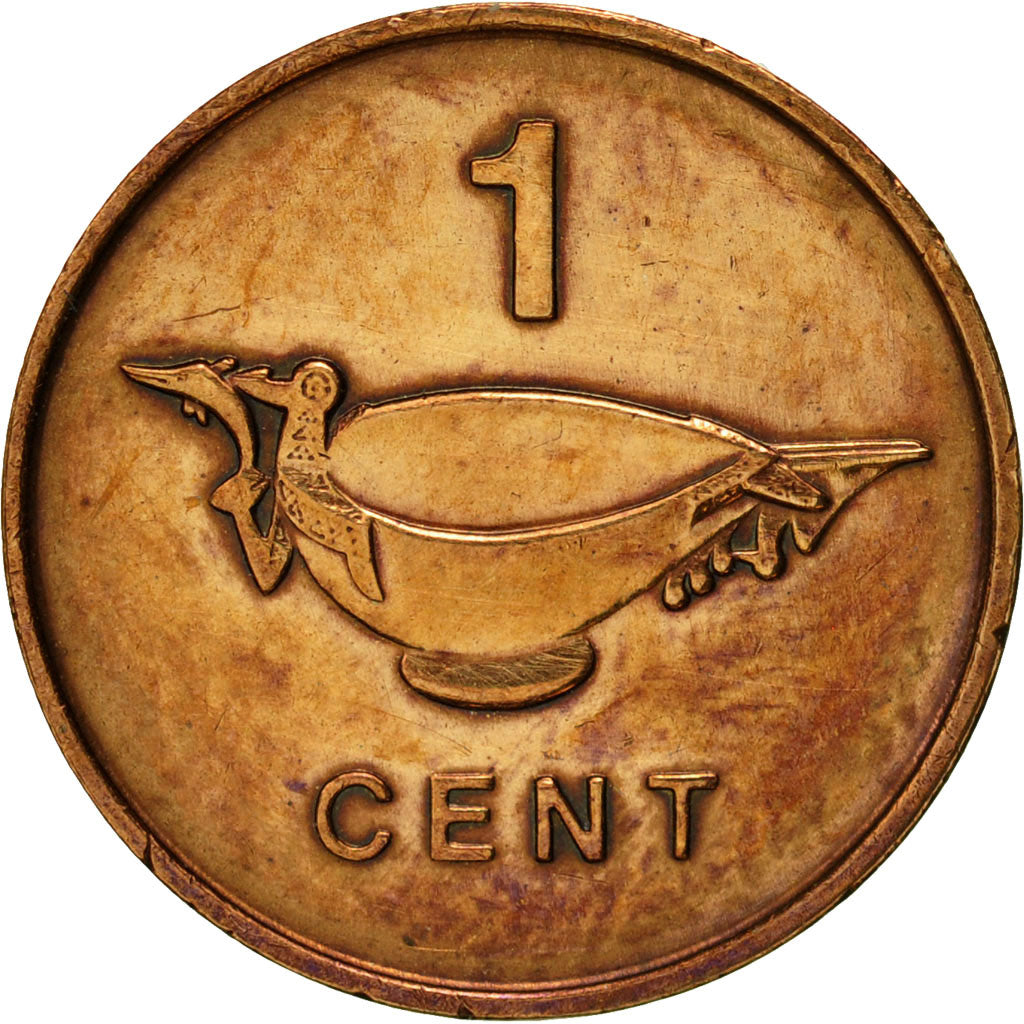 Coin, Solomon Islands, Elizabeth II, Cent, 1977, AU(50-53), Bronze, KM:1