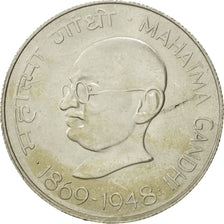 INDIA-REPUBLIC, 10 Rupees, 1969, AU(50-53), Silver, KM:185