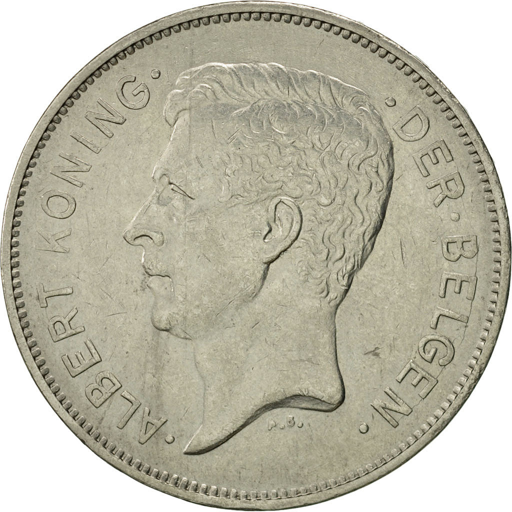Munten, België, 20 Francs, 20 Frank, 1931, ZF+, Nickel, KM:102