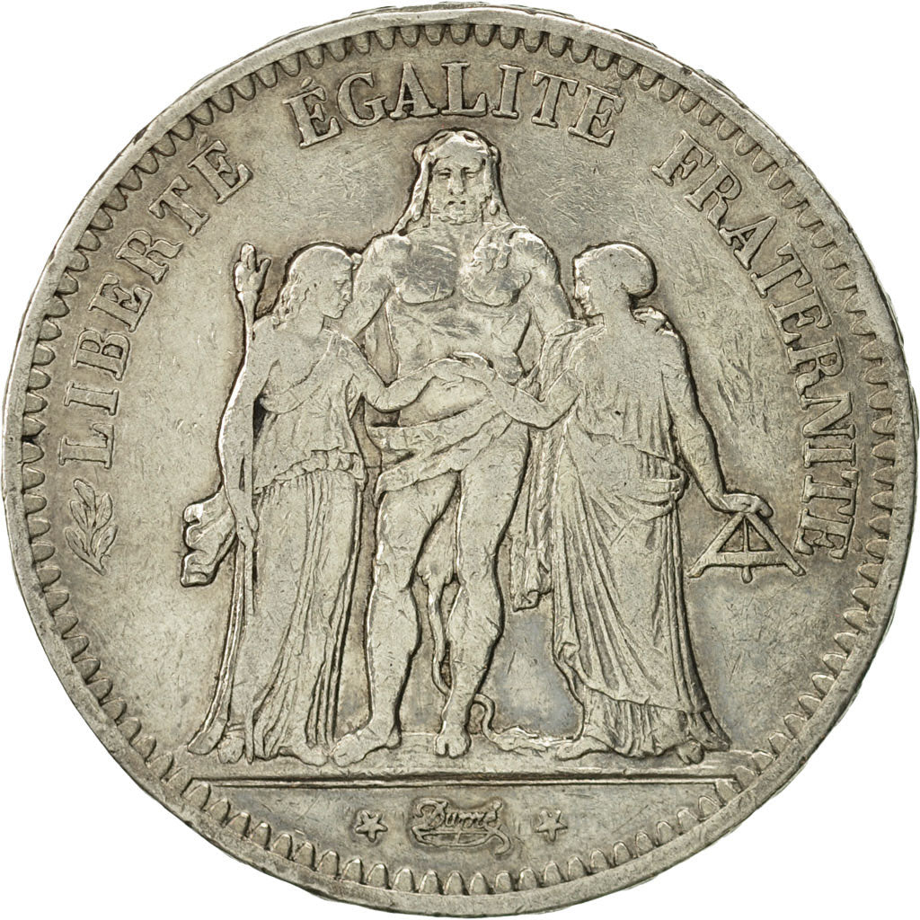 Monnaie, France, Hercule, 5 Francs, 1849, Paris, TB+, Argent, KM:756.1