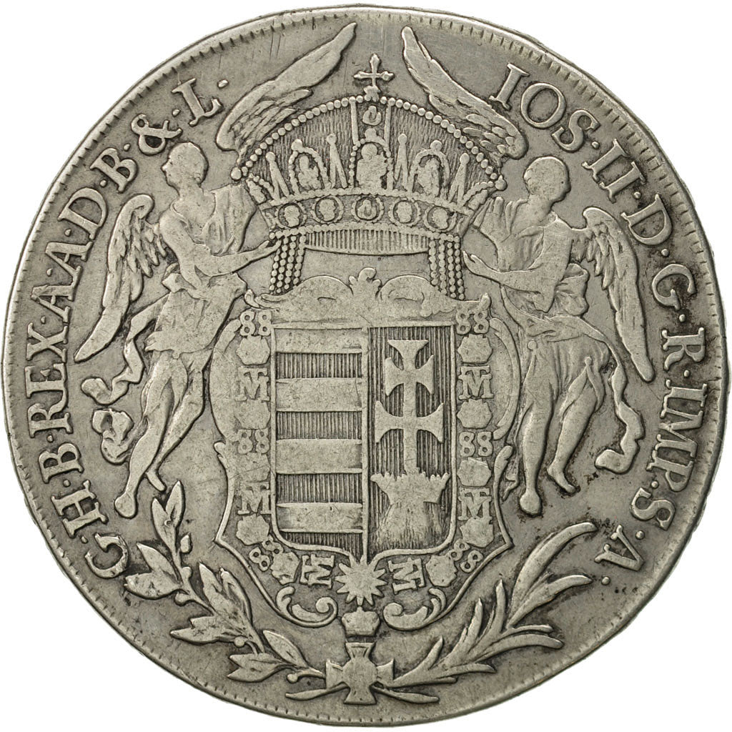 Hungary, Joseph II, Thaler, 1782, Kremnitz, VF(30-35), Silver, KM:395.1