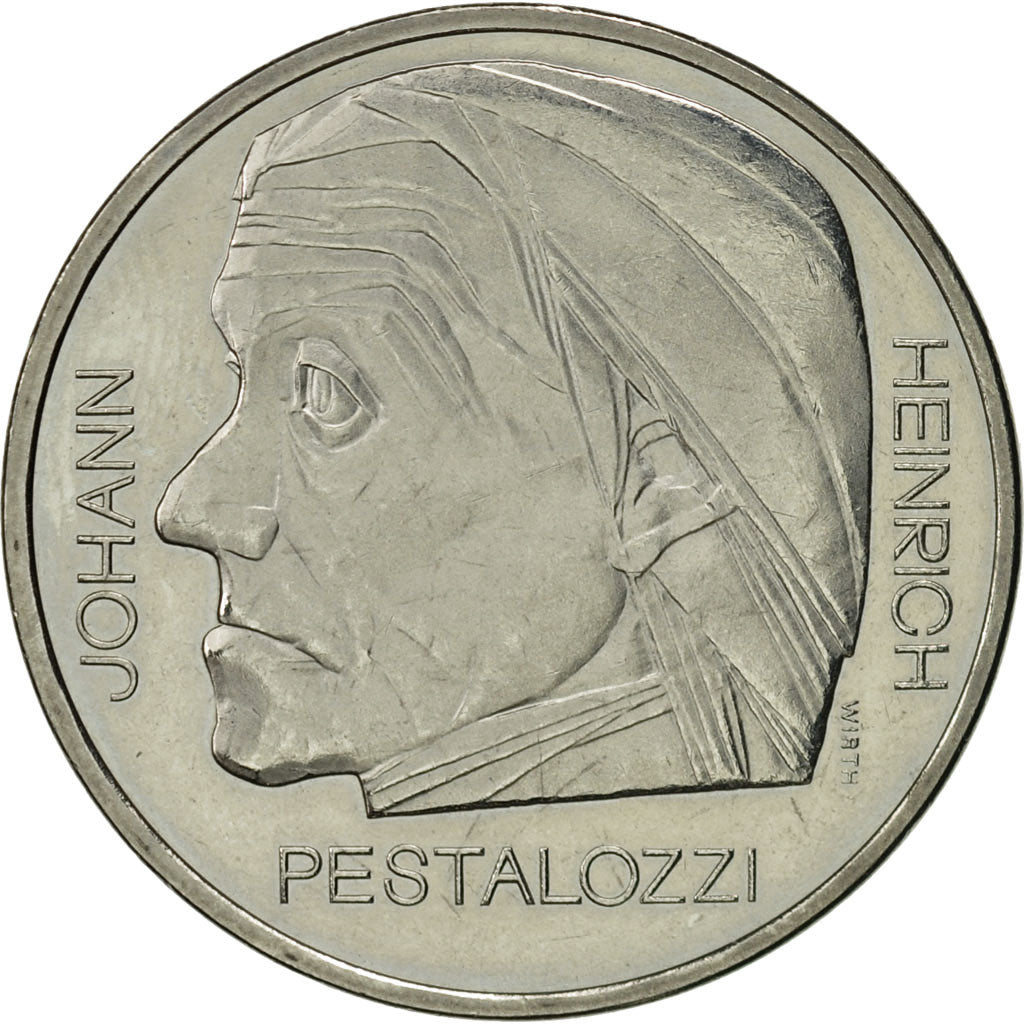 Schweiz, 5 Francs, 1977, VZ, Copper-nickel, KM:55