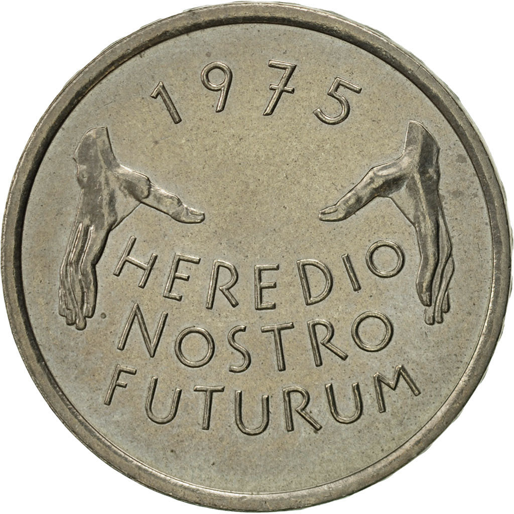 Coin, Switzerland, 5 Francs, 1975, AU(55-58), Copper-nickel, KM:53