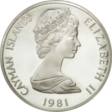 Coin, Cayman Islands, Elizabeth II, 5 Dollars, 1981, MS(63), Silver, KM:8