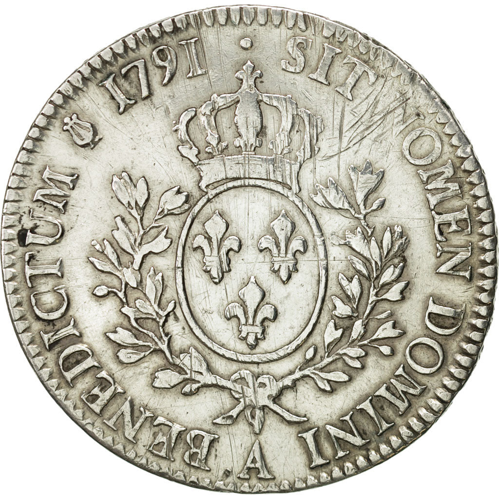 Coin, France, Louis XVI, Écu aux branches d'olivier, Ecu, 1791, Paris