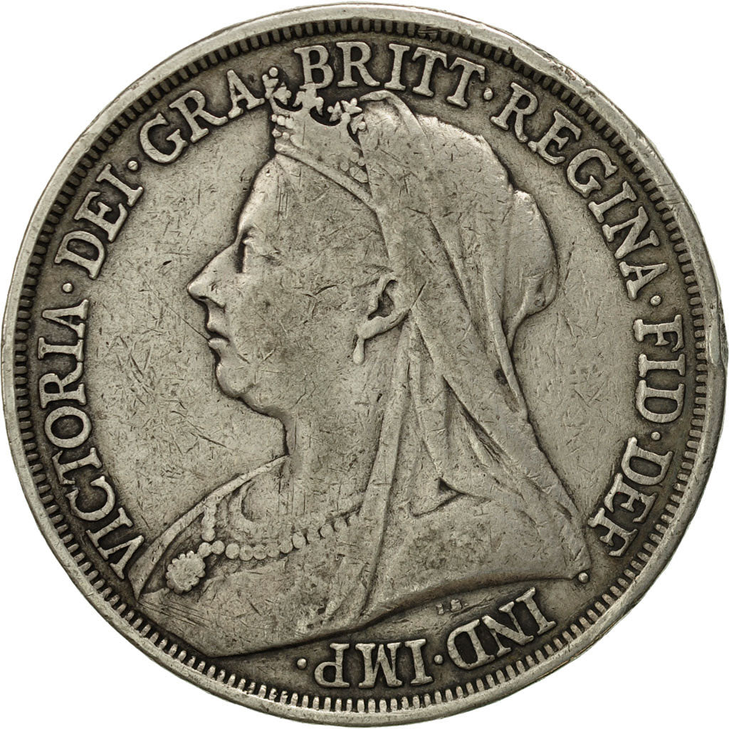 Great Britain, Victoria, Crown, 1893, EF(40-45), Silver, KM:783