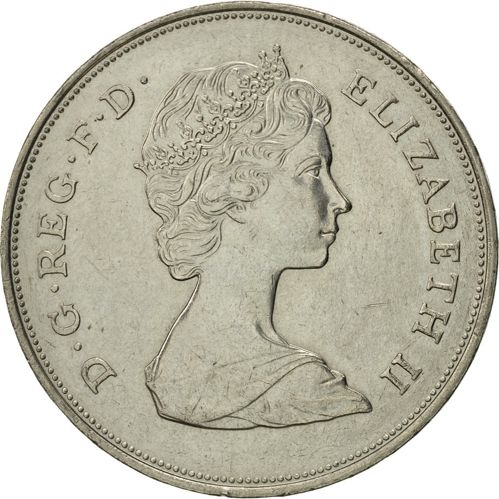 Moneda, Gran Bretaña, Elizabeth II, 25 New Pence, 1980, MBC+, Cobre - níquel
