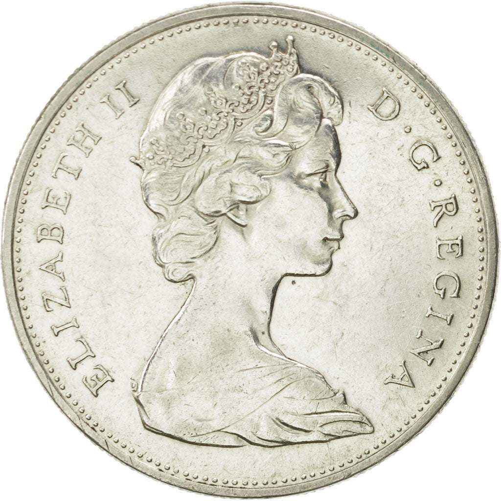 Coin, Canada, Elizabeth II, Dollar, 1965, Royal Canadian Mint, Ottawa