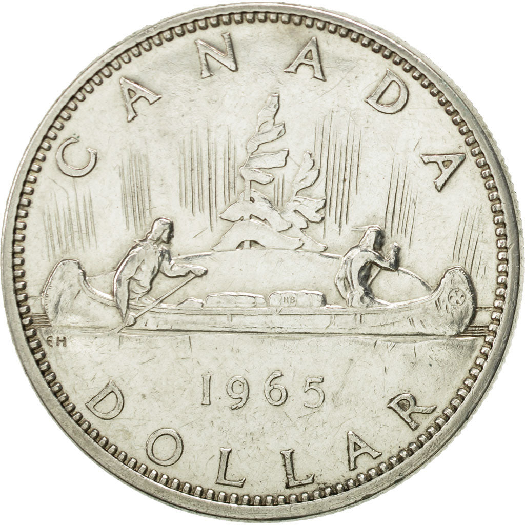 Coin, Canada, Elizabeth II, Dollar, 1965, Royal Canadian Mint, Ottawa