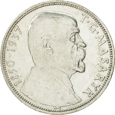 Moneda, Checoslovaquia, 20 Korun, 1937, MBC+, Plata, KM:18