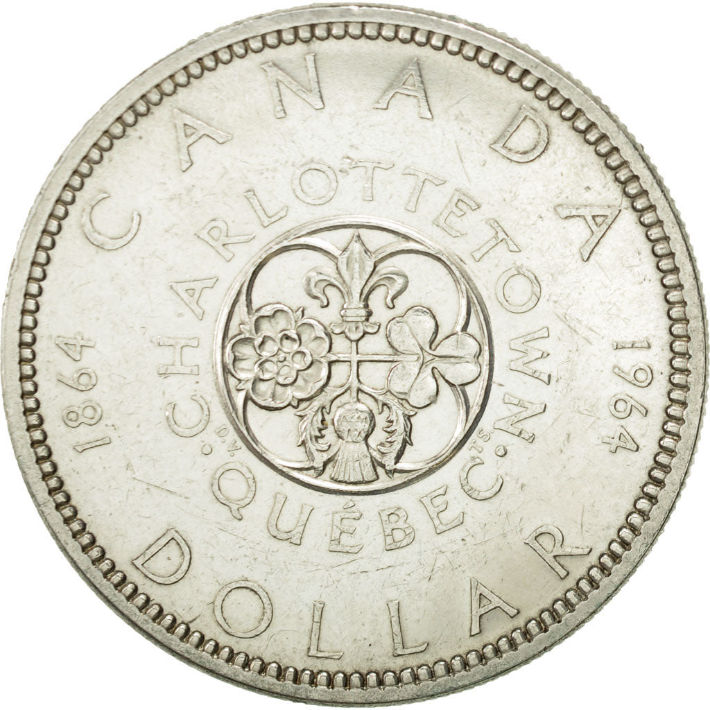 Coin, Canada, Elizabeth II, Dollar, 1964, Royal Canadian Mint, Ottawa