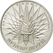 Monnaie, Israel, 10 Lirot, 1967, Berne, SPL, Argent, KM:49