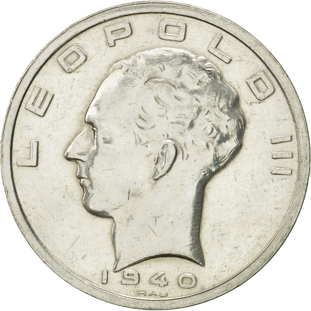 Coin, Belgium, 50 Francs, 50 Frank, 1940, AU(50-53), Silver, KM:121