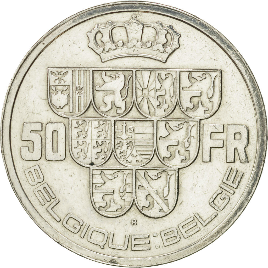 Coin, Belgium, 50 Francs, 50 Frank, 1940, AU(50-53), Silver, KM:121