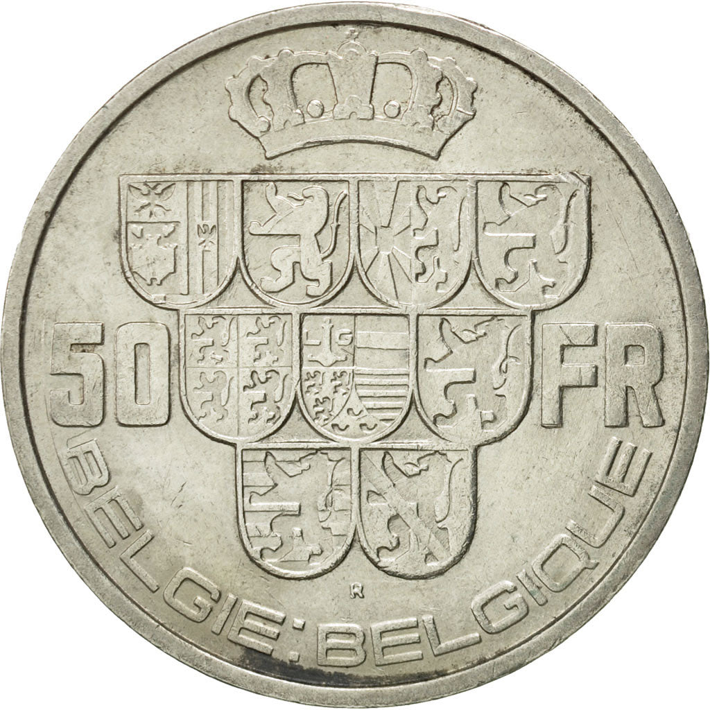 Monnaie, Belgique, 50 Francs, 50 Frank, 1939, TTB+, Argent, KM:122.1