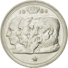 Belgium, 100 Francs, 100 Frank, 1954, EF(40-45), Silver, KM:138.1