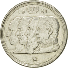 Coin, Belgium, 100 Francs, 100 Frank, 1951, EF(40-45), Silver, KM:139.1