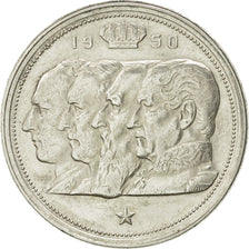 Belgium, 100 Francs, 100 Frank, 1950, EF(40-45), Silver, KM:138.1