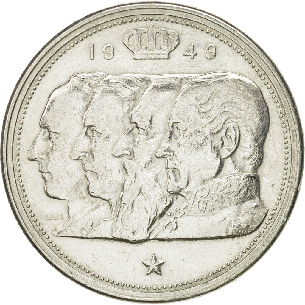 Coin, Belgium, 100 Francs, 100 Frank, 1949, EF(40-45), Silver, KM:139.1