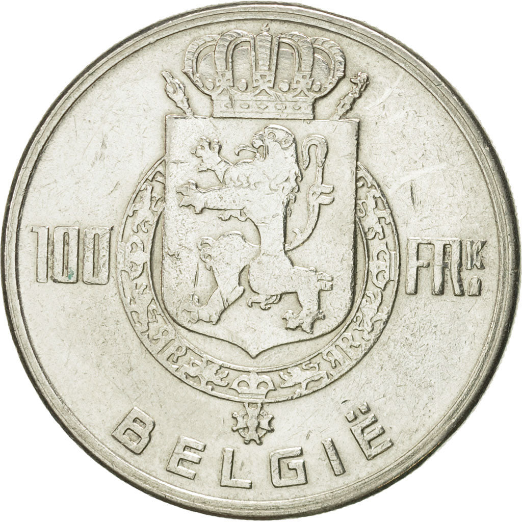 Coin, Belgium, 100 Francs, 100 Frank, 1949, EF(40-45), Silver, KM:139.1