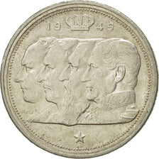 Moneta, Belgio, 100 Francs, 100 Frank, 1949, BB+, Argento, KM:138.1