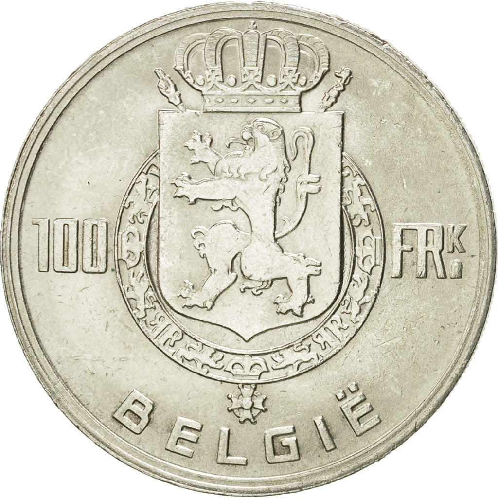 Belgium, 100 Francs, 100 Frank, 1948, AU(50-53), Silver, KM:139.1