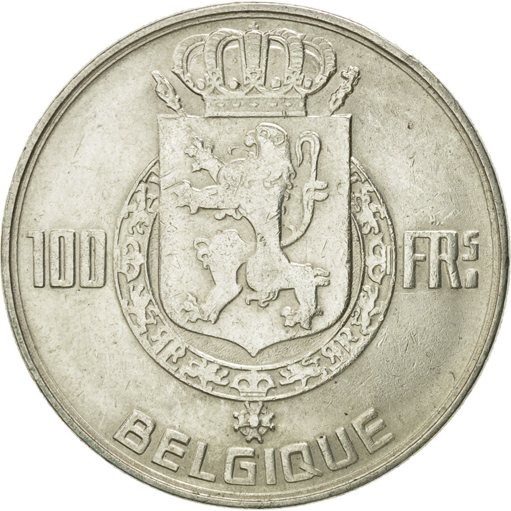 Moneta, Belgio, 100 Francs, 100 Frank, 1948, BB, Argento, KM:138.1