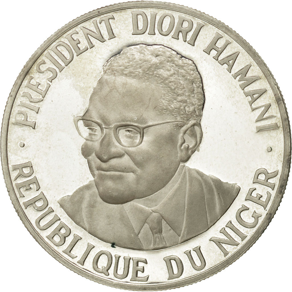 Münze, Niger, 1000 Francs, STGL, Silber, KM:6