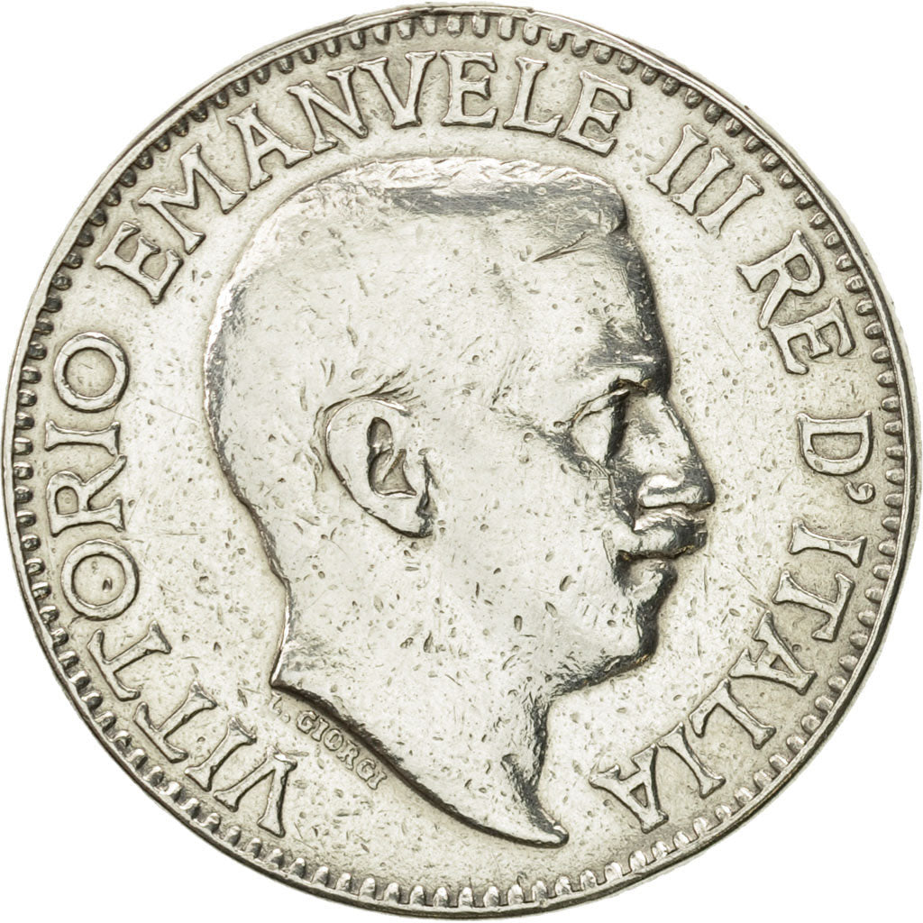 ITALIAN SOMALILAND,Vittorio Emanuele III,Rupia,1912,Rome,VF(30-35),Silver,KM 6