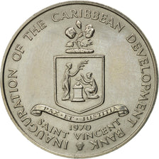 SAINT VINCENT, 4 Dollars, 1970, AU(55-58), Copper-nickel, KM:13
