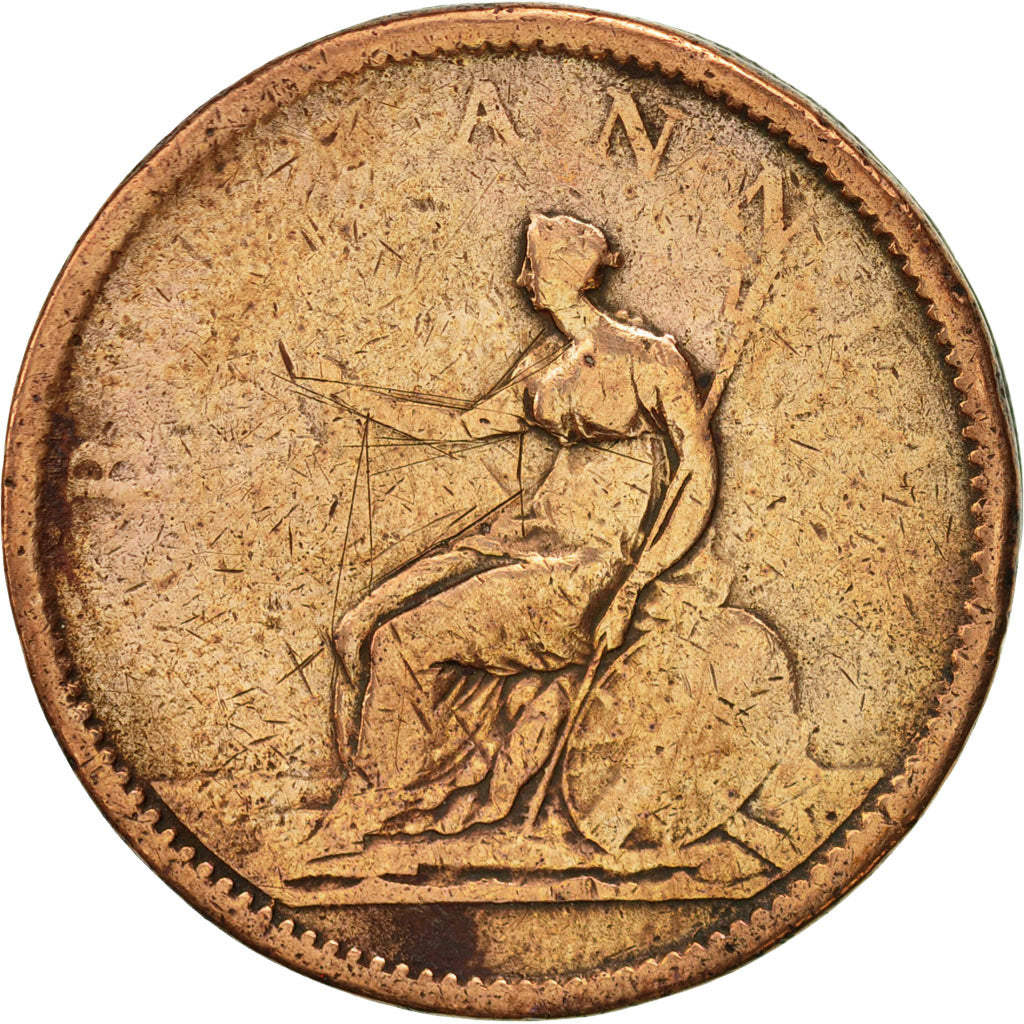 Great Britain, George III, Penny, 1806, VG(8-10), Copper, KM:663