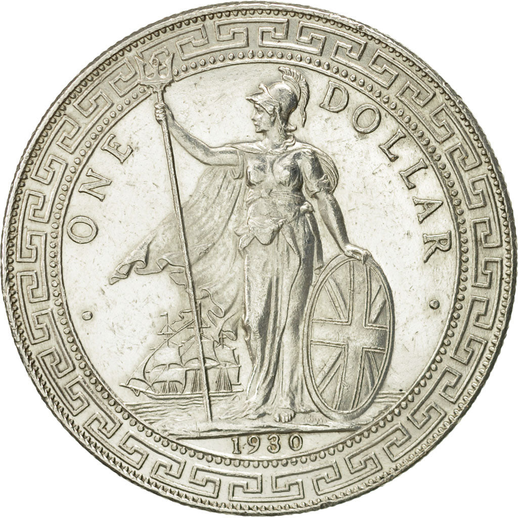 Great Britain, (no  Ruler Name), Dollar, 1930, AU(50-53), Silver, KM:T5