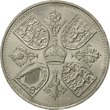 Münze, Großbritannien, Elizabeth II, Crown, 1953, VZ, Copper-nickel, KM:894