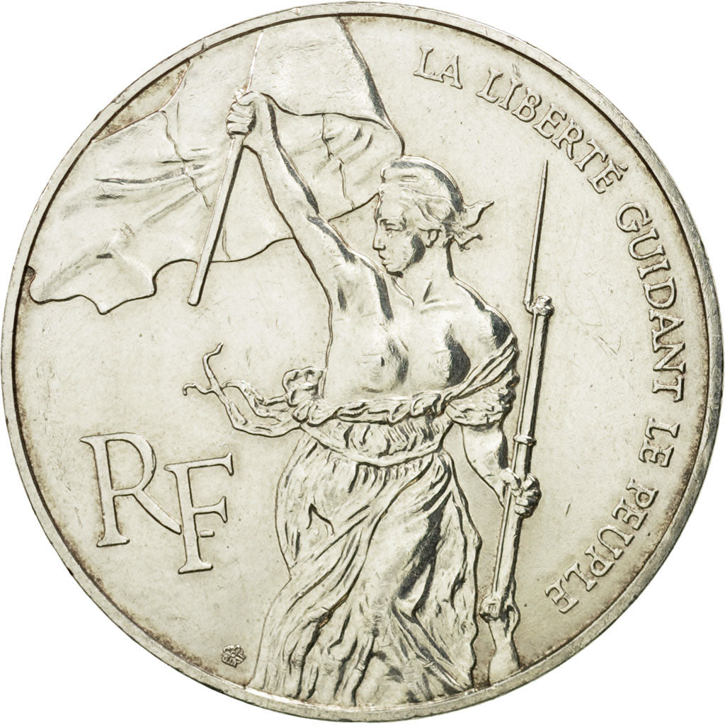 France, 100 Francs, 1993, AU(50-53), Silver, KM:1017, Gadoury:924