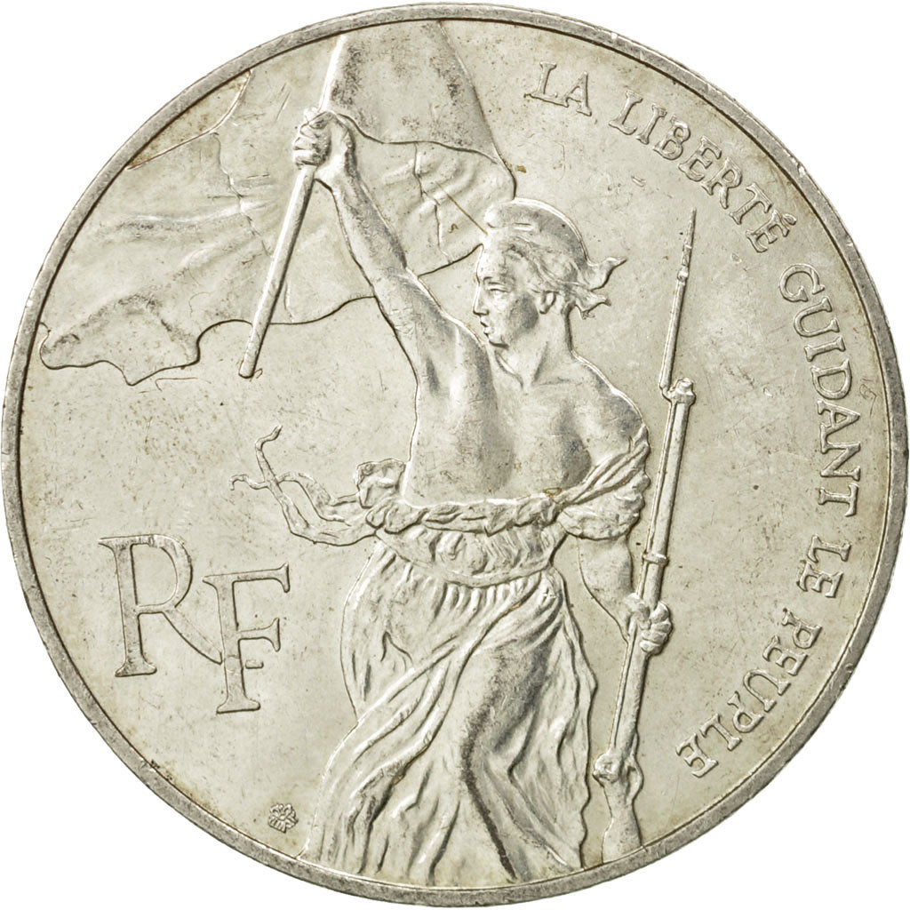 France, 100 Francs, 1993, AU(50-53), Silver, KM:1017, Gadoury:924