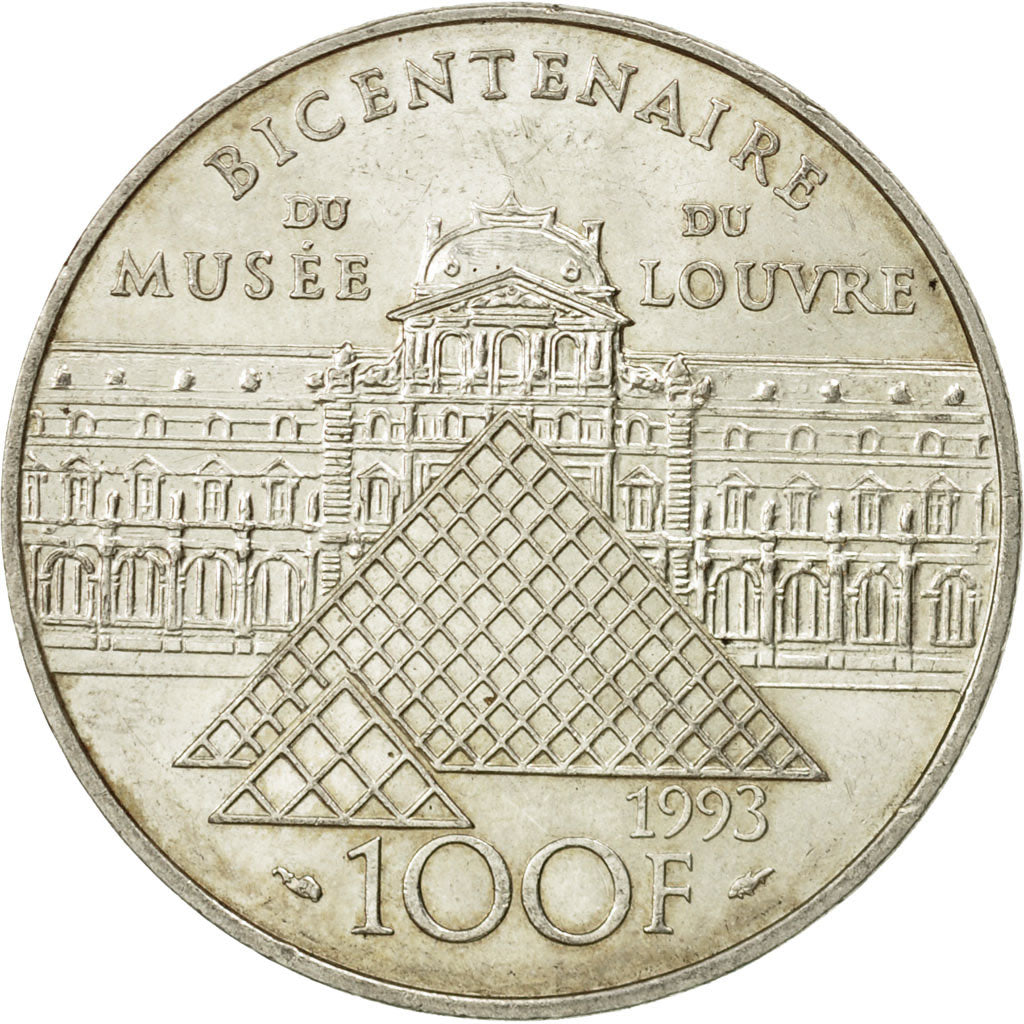 France, 100 Francs, 1993, AU(50-53), Silver, KM:1017, Gadoury:924