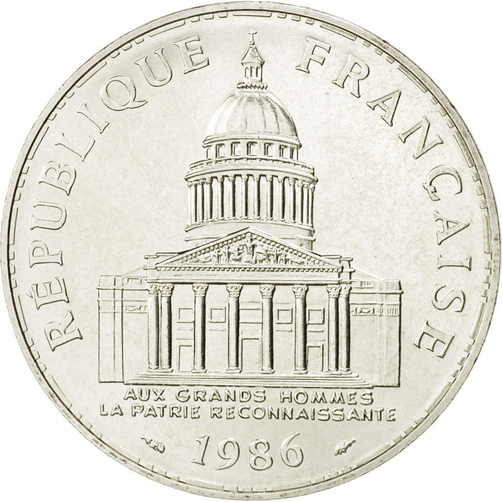 France, Panthéon, 100 Francs, 1986, Paris, SUP, Argent, KM:951.1, Gadoury:898