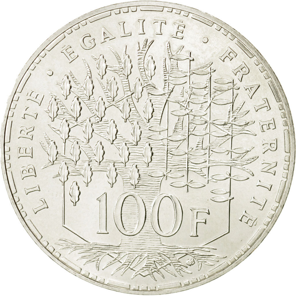 France, Panthéon, 100 Francs, 1986, Paris, SUP, Argent, KM:951.1, Gadoury:898