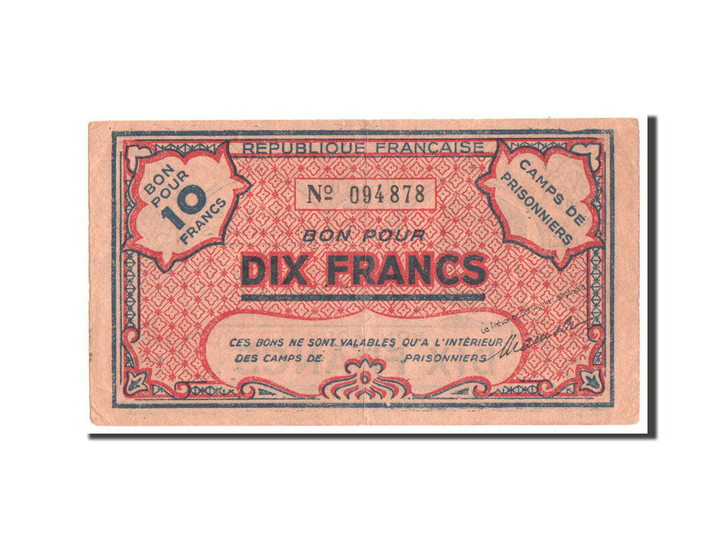 Algeria, 10 Francs, 1943, EF(40-45)
