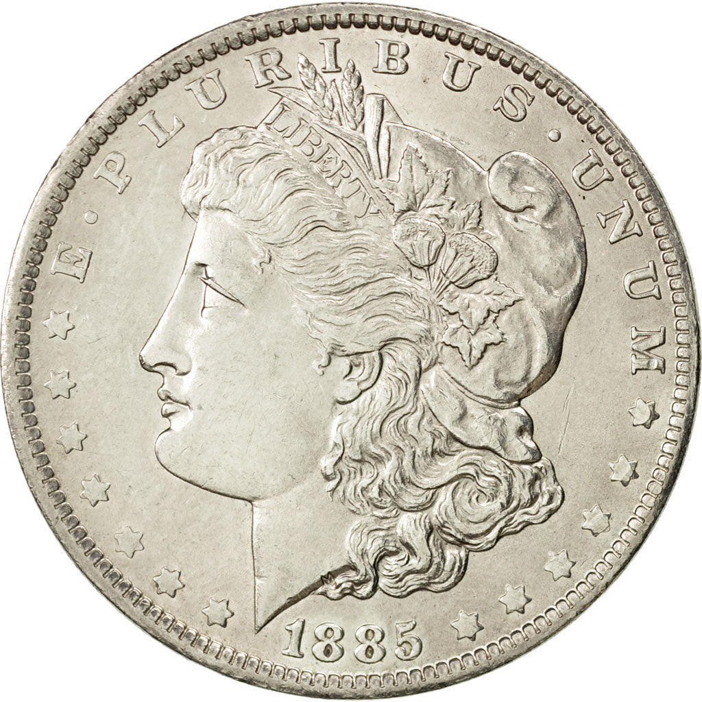 United States, Morgan Dollar,1885, U.S. Mint, New Orleans, AU(50-53), KM 110