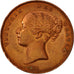 Great Britain, Victoria, Penny, 1851, AU(50-53), Copper, KM:739
