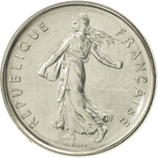France, Semeuse, 5 Francs, 1980, Paris, MS(65-70), Copper-Nickel, KM 926a.1