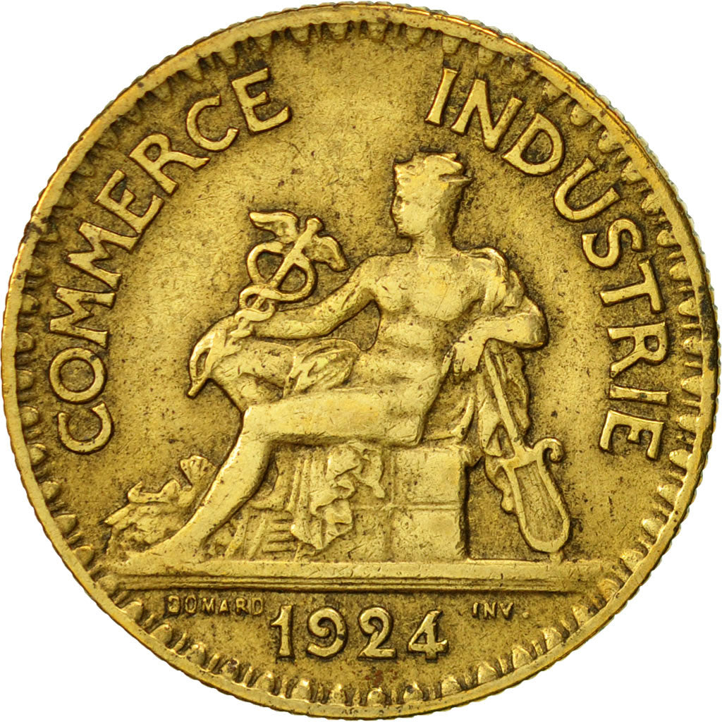 Münze, Frankreich, Chambre de commerce, 2 Francs, 1924, Paris, SS+