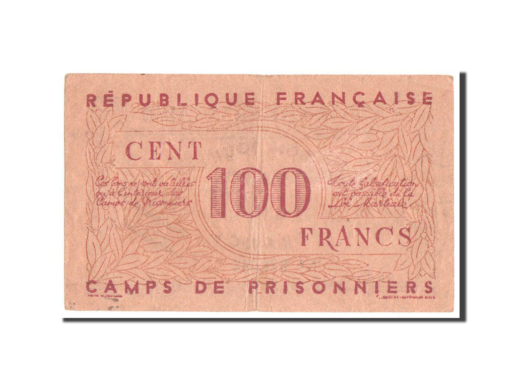 Banconote, Algeria, 100 Francs, 1943, BB