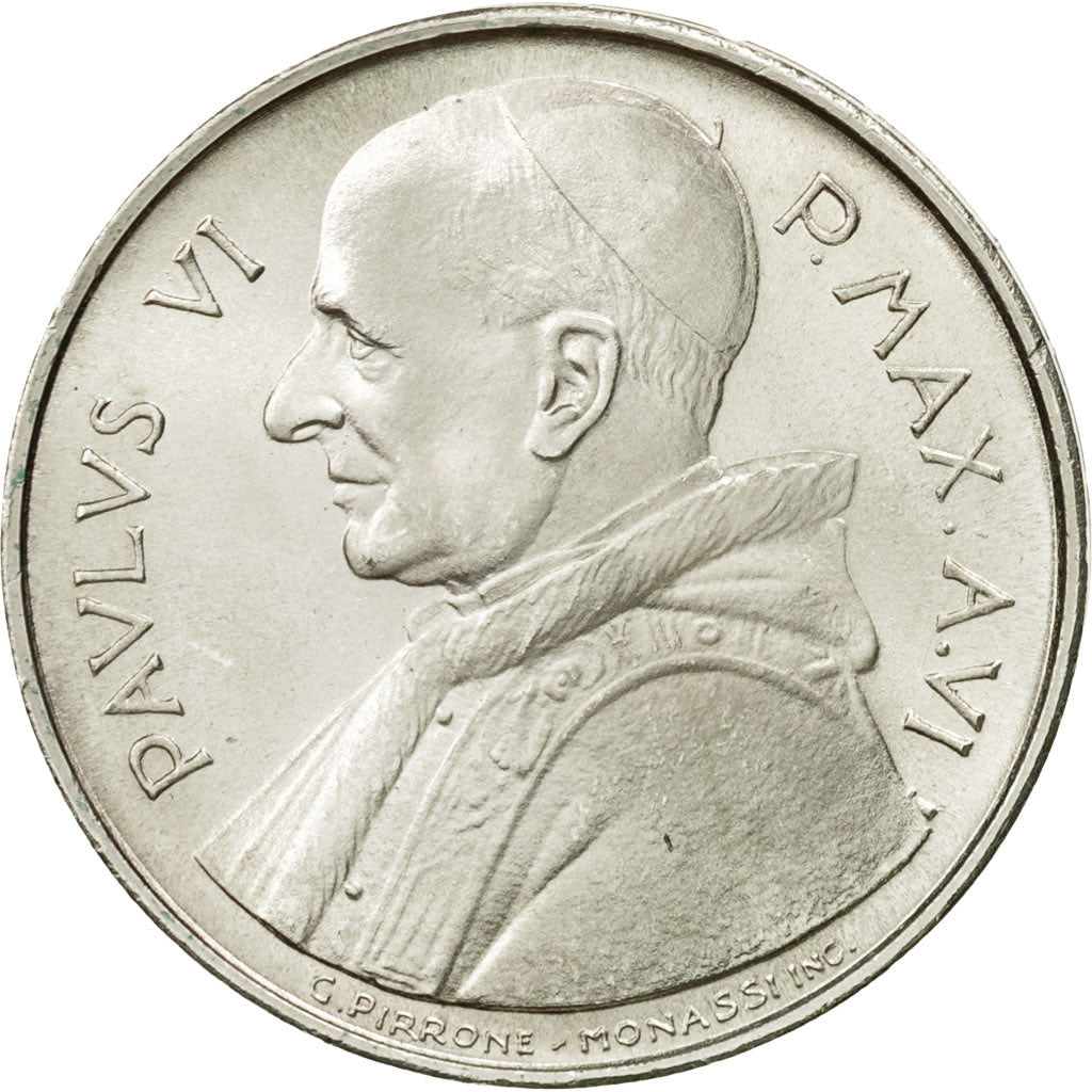 Monnaie, Cité du Vatican, Paul VI, 500 Lire, 1968, SUP+, Argent, KM:107