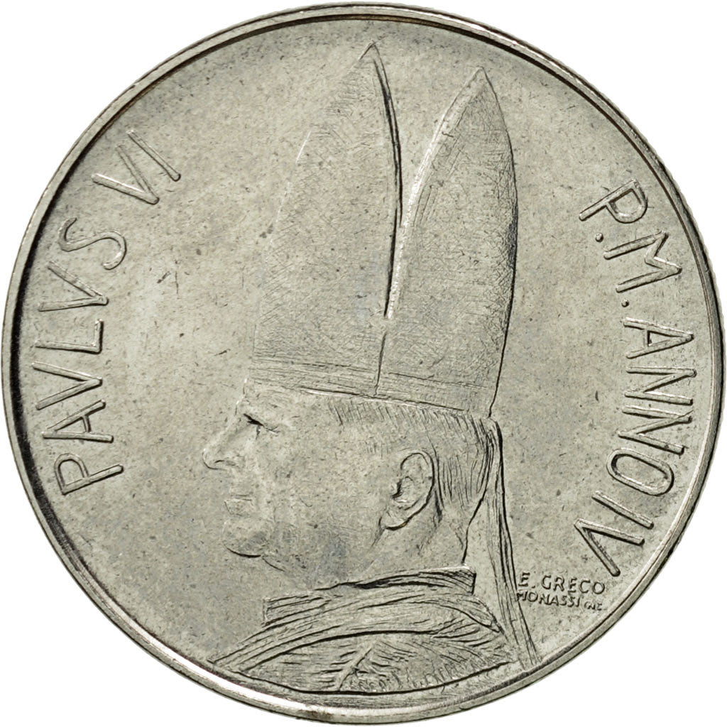Münze, Vatikanstadt, Paul VI, 100 Lire, 1966, VZ, Stainless Steel, KM:90