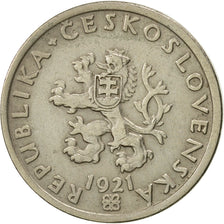 Monnaie, Tchécoslovaquie, 20 Haleru, 1921, TTB+, Copper-nickel, KM:1