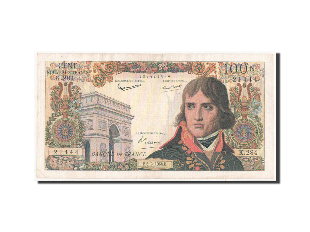 Banknote, France, 100 Nouveaux Francs, 100 NF 1959-1964 ''Bonaparte'', 1964