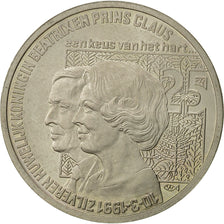 Coin, Netherlands, Beatrix, 2-1/2 ECU, 1991, Utrecht, AU(55-58), Copper-nickel