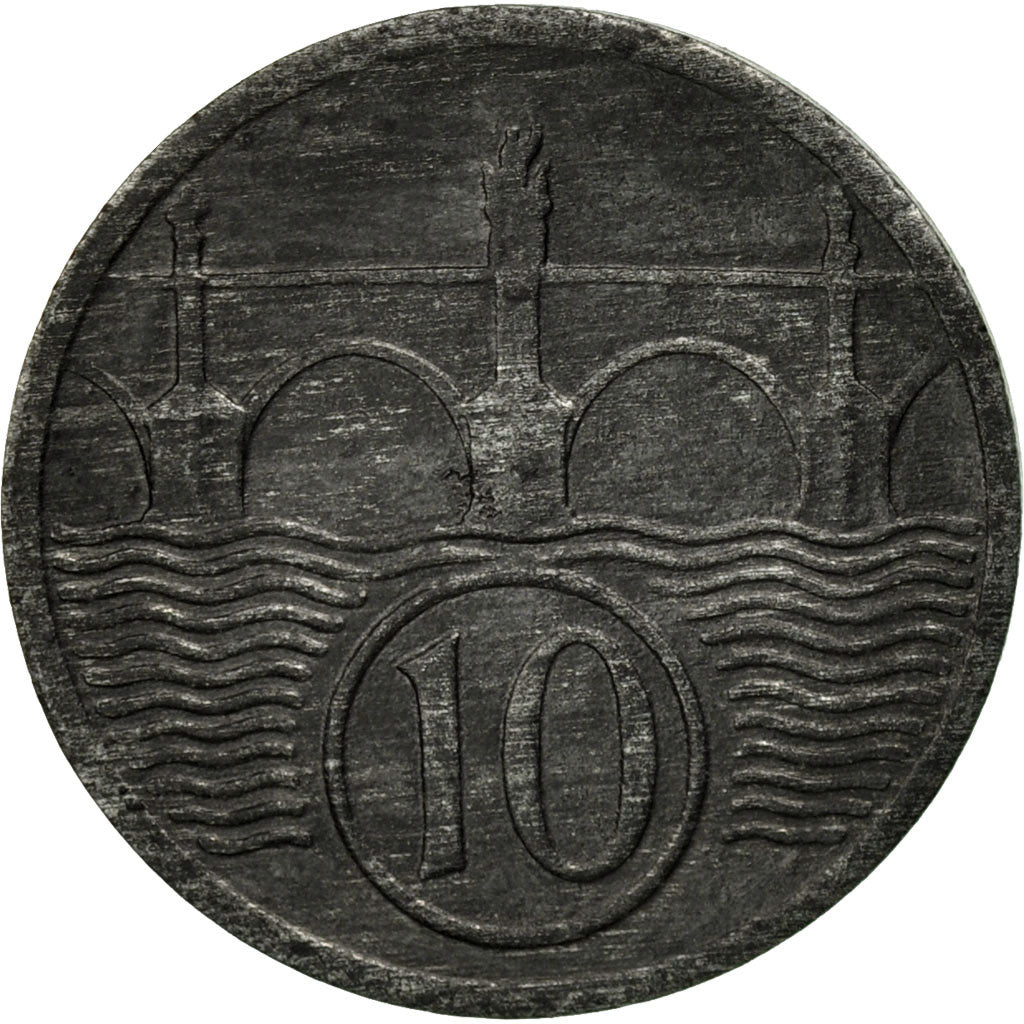 BOHEMIA & MORAVIA, 10 Haleru, 1941, EF(40-45), Zinc, KM:1